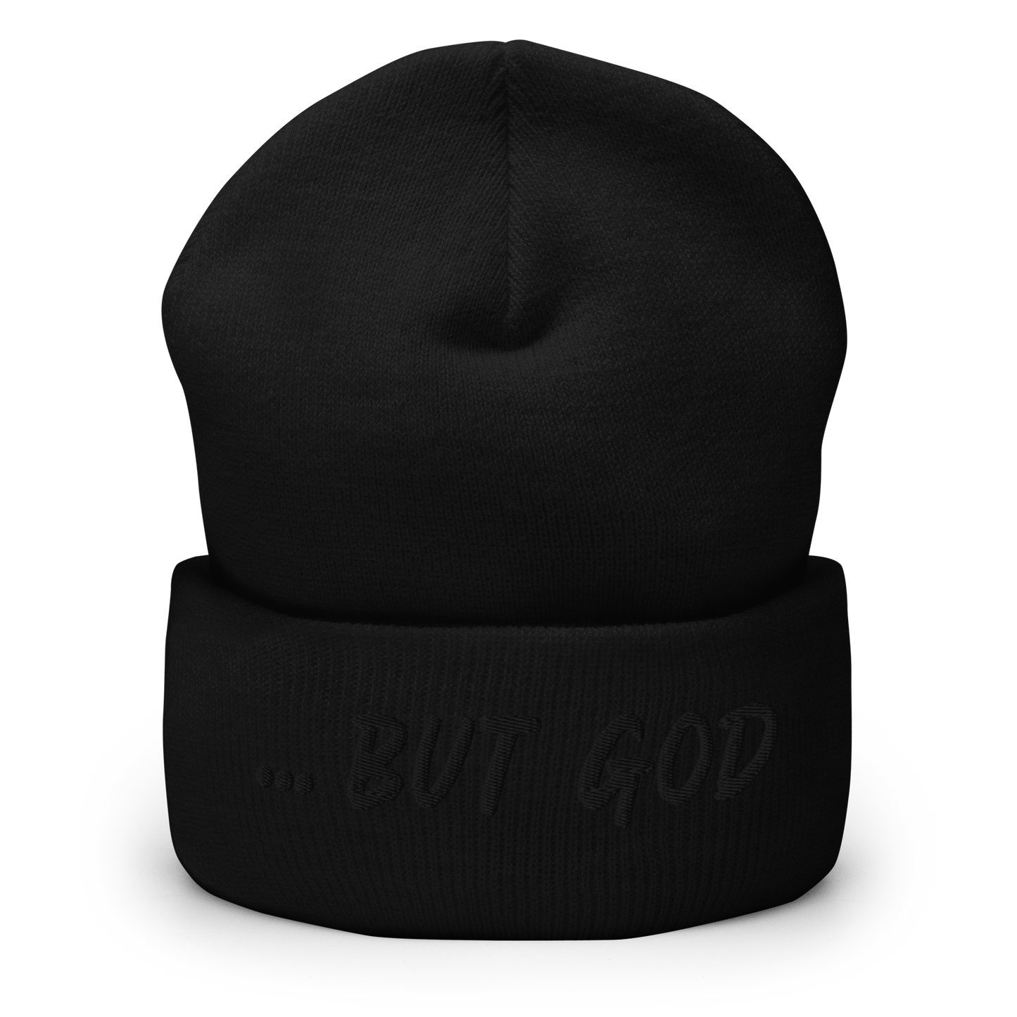 “… But God” Black Out Cuffed Beanie