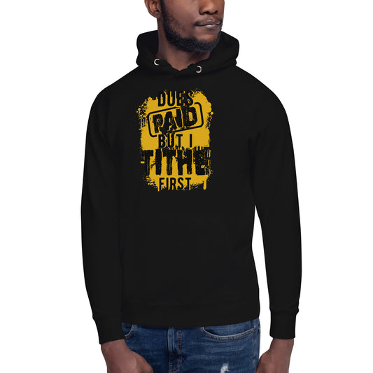 Dues Paid Black and Gold Hoodie