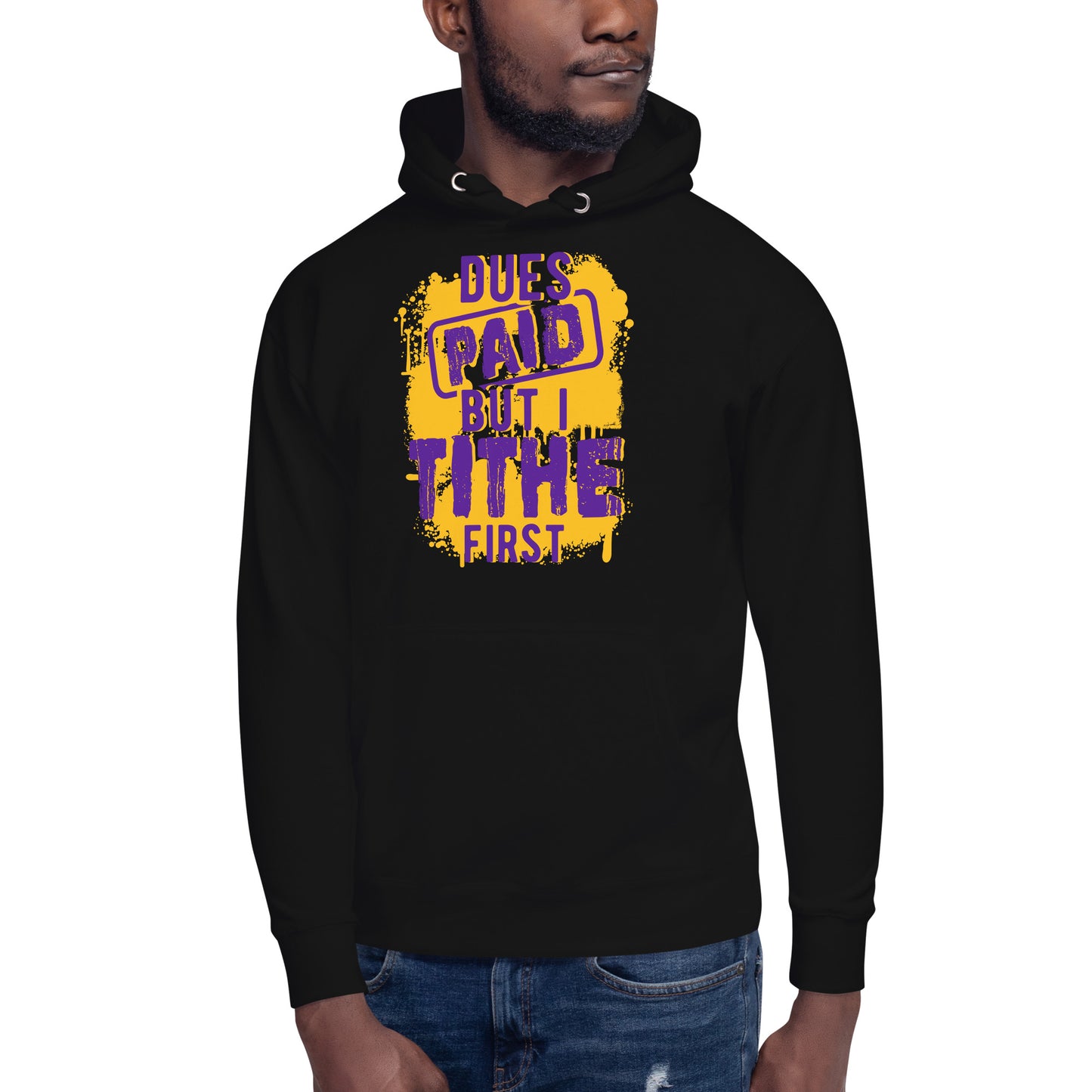 Dues Paid Purple and Gold Hoodie