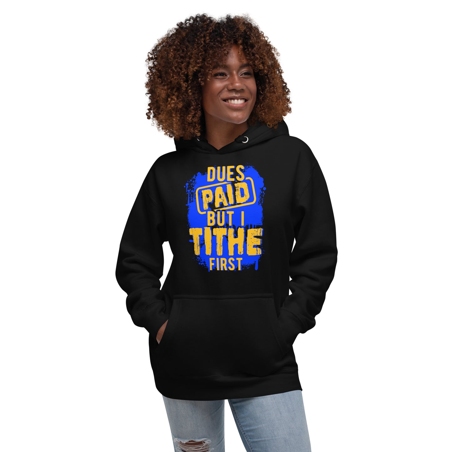 Dues Paid Blue and Gold Hoodie