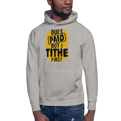 Dues Paid Black and Gold Hoodie