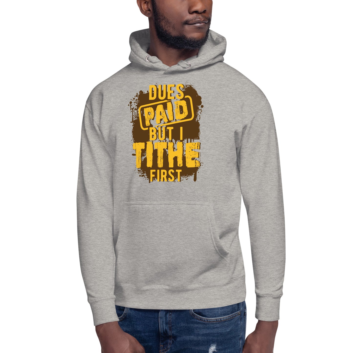 Dues Paid Brown and Gold Hoodie