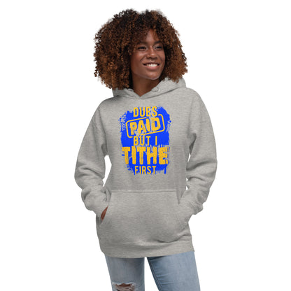 Dues Paid Blue and Gold Hoodie