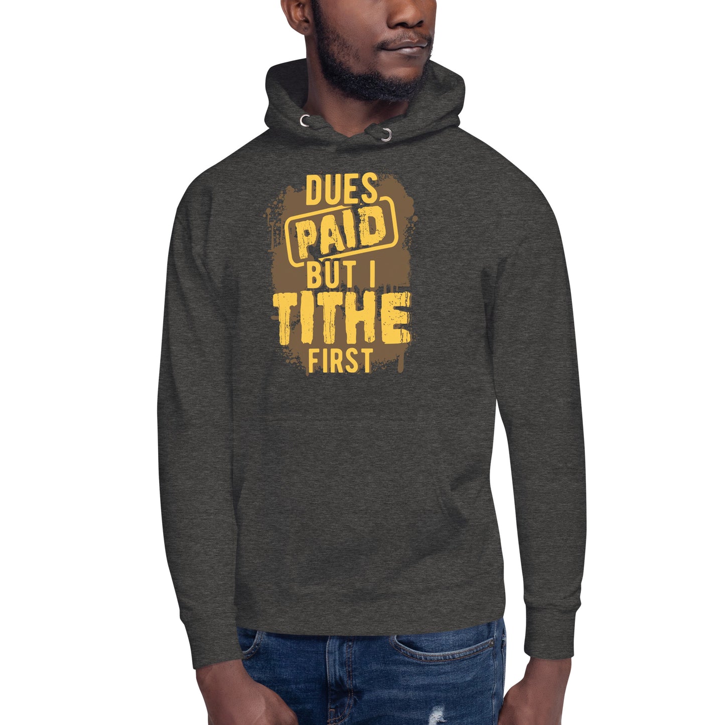 Dues Paid Brown and Gold Hoodie